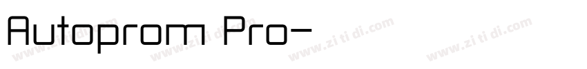 Autoprom Pro字体转换 Autoprom Pro字体转换
